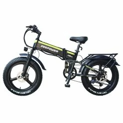 Alternative view of DEEPOWER H20 Pro (GR20) Electric Bike 20*4.0 Inch Fat Tire 48V 1000W Motor 51Km/h Max Load 17.5Ah Battery Shimano 7 Speed Gear 150KG Load