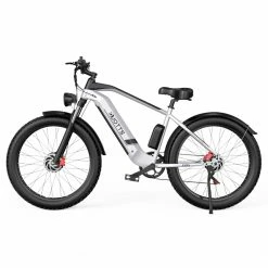DUOTTS F26 Electric Mountain Bike 750W*2 Dual Motors 48V 20Ah LG Battery 26*4.0 Inch Fat Tires 55Km/h Max Speed 55 Degree Climbing Smart LCD Display Dual Disc Brakes Front Shock Absorption 150KG Max Load 100KM Range - Silver