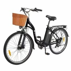 Alternative view of DYU C6 Electric Bicycle 350W Motor Max Speed 25km/h 36V 12.5Ah Battery 70km Max Range - Black