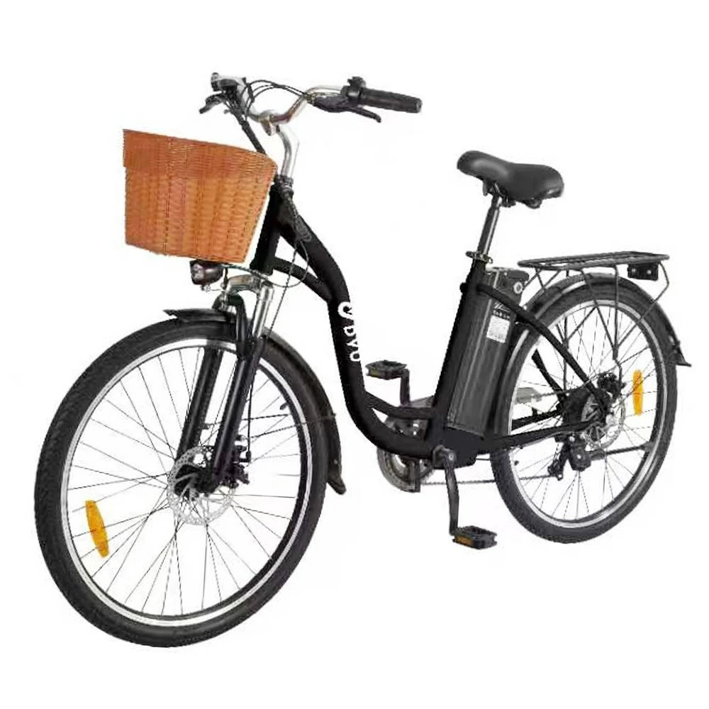 DYU C6 Electric Bicycle 350W Motor Max Speed 25km/h 36V 12.5Ah Battery 70km Max Range - Black 2 DYU C6 Electric Bicycle 350W Motor Max Speed 25km/h 36V 12.5Ah Battery 70km Max Range - Black - Image 2