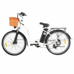 Alternative view of DYU C6 Electric Bicycle 350W Motor Max Speed 25km/h 36V 12.5AH 70km Max Range - White