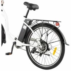 DYU C6 Electric Bicycle 350W Motor Max Speed 25km/h 36V 12.5AH 70km Max Range - White 9 DYU C6 Electric Bicycle 350W Motor Max Speed 25km/h 36V 12.5AH 70km Max Range - White -Zhengbu Shop DYU C6 Electric Bicycle 350W Motor 36V 12 5AH White 497642 3