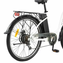DYU C6 Electric Bicycle 350W Motor Max Speed 25km/h 36V 12.5AH 70km Max Range - White 10 DYU C6 Electric Bicycle 350W Motor Max Speed 25km/h 36V 12.5AH 70km Max Range - White -Zhengbu Shop DYU C6 Electric Bicycle 350W Motor 36V 12 5AH White 497642 4