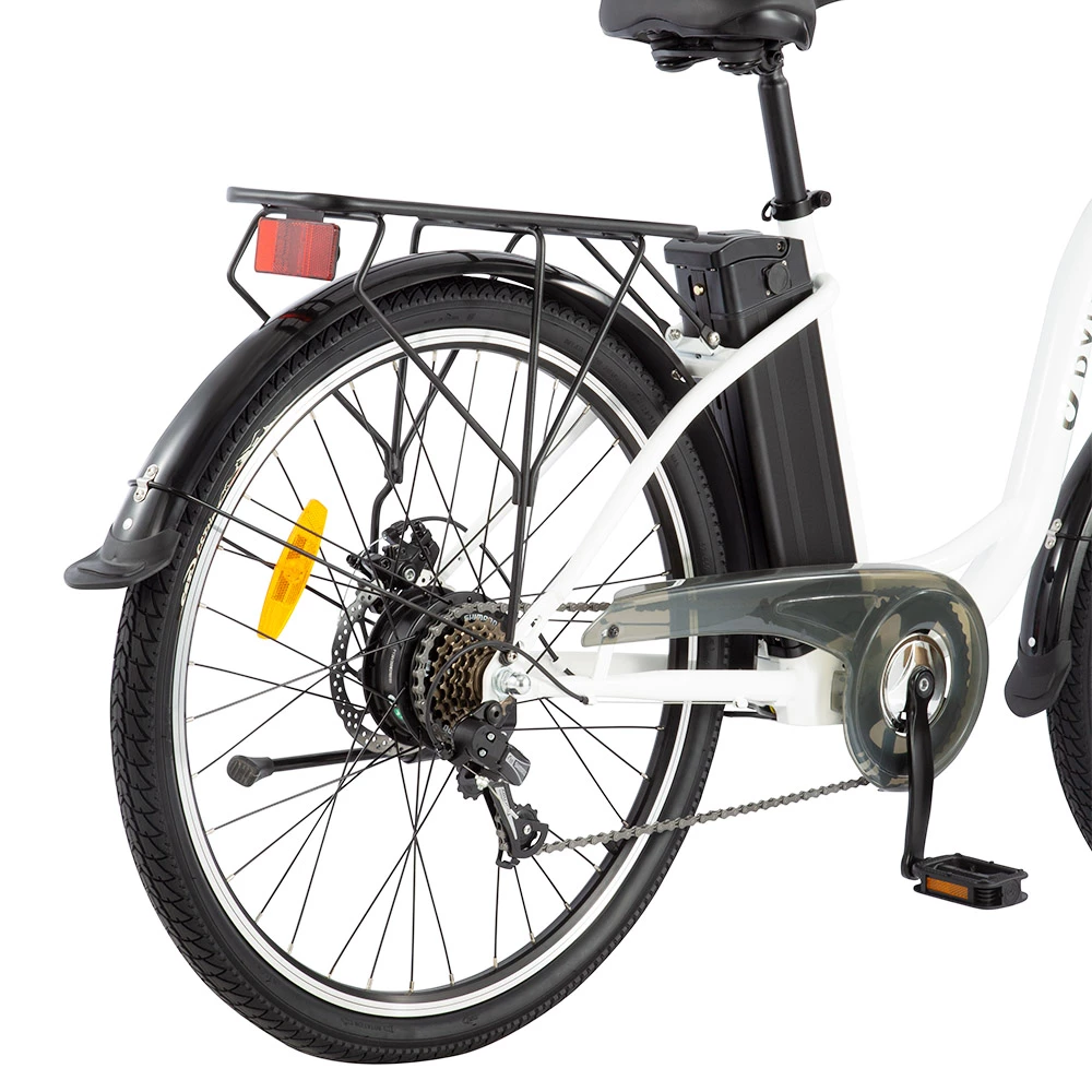 DYU C6 Electric Bicycle 350W Motor Max Speed 25km/h 36V 12.5AH 70km Max Range - White 5 DYU C6 Electric Bicycle 350W Motor Max Speed 25km/h 36V 12.5AH 70km Max Range - White - Image 5
