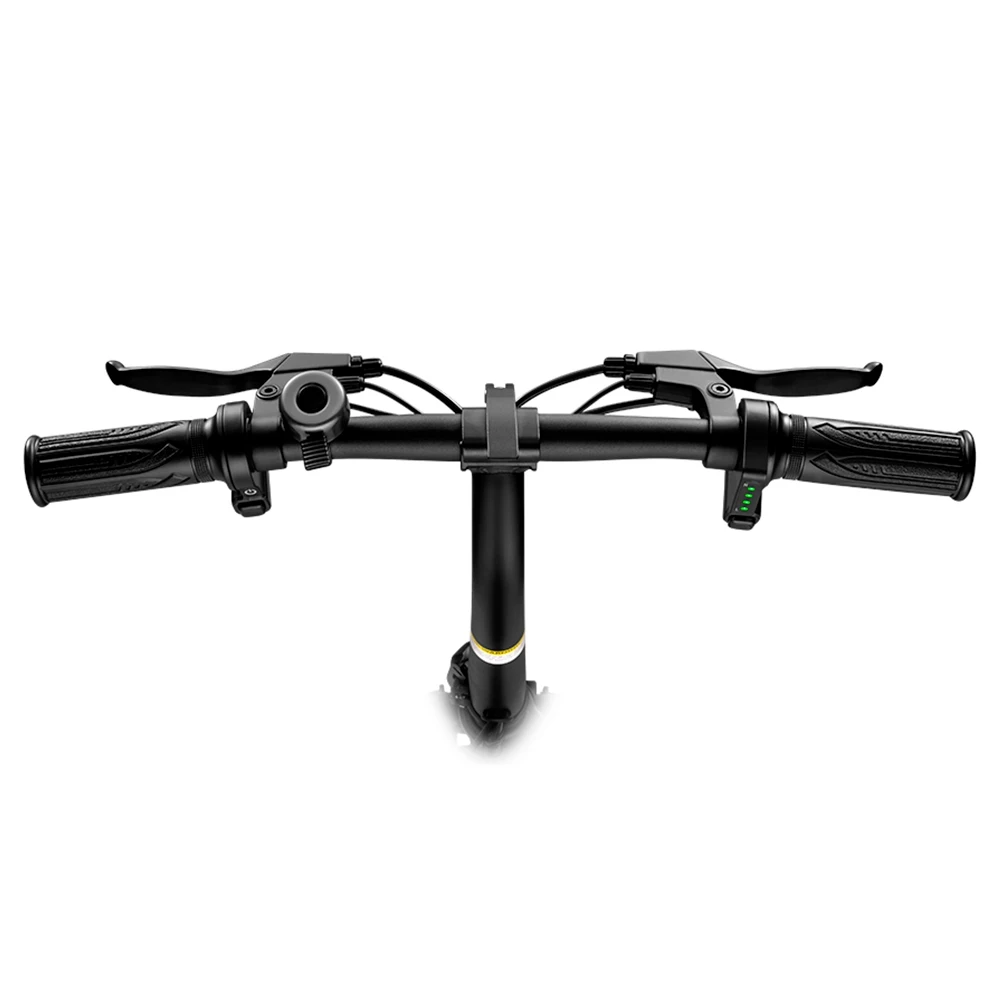 DYU D3F With Pedal Folding Moped Electric Bike 14 Inch Inflatable Rubber Tires 240W Motor 10Ah Battery Max Speed 25km/h Up To 45km Range Dual Disc Brakes Adjustable Height - Black 6 DYU D3F With Pedal Folding Moped Electric Bike 14 Inch Inflatable Rubber Tires 240W Motor 10Ah Battery Max Speed 25km/h Up To 45km Range Dual Disc Brakes Adjustable Height - Black - Image 6