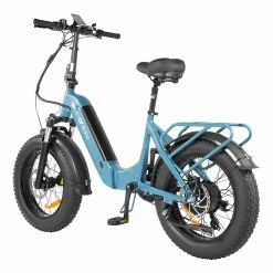 Alternative view of DYU FF500 Foldable Electric Bike 20 Inch Fat Tire 500W Motor 32Km/h Max Speed 48V 14Ah LG Battery 70KM Range 150KG Load Front&Rear Disc Brakes Shimano 7-Speed Gear