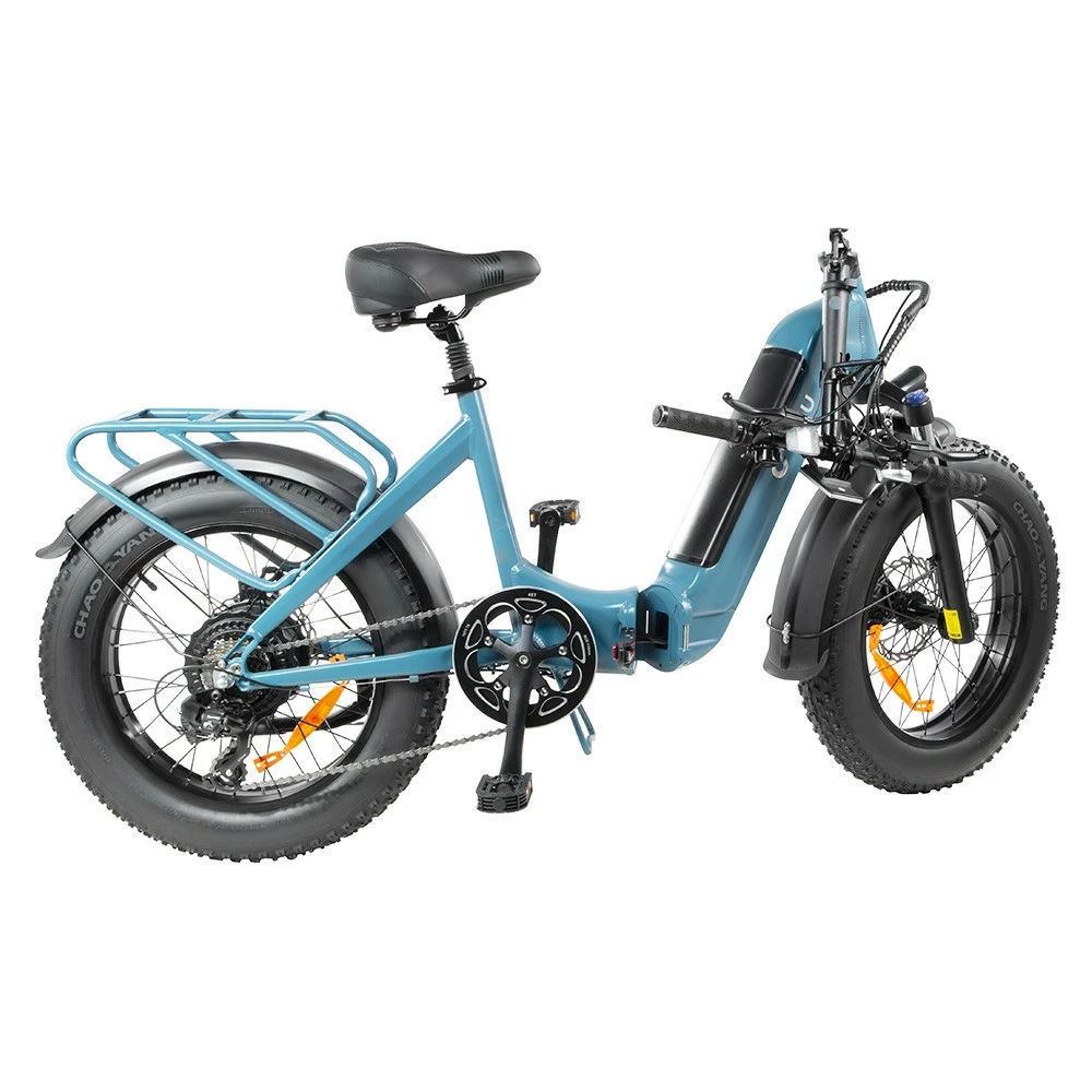 DYU FF500 Foldable Electric Bike 20 Inch Fat Tire 500W Motor 32Km/h Max Speed 48V 14Ah LG Battery 70KM Range 150KG Load Front&Rear Disc Brakes Shimano 7-Speed Gear 5 DYU FF500 Foldable Electric Bike 20 Inch Fat Tire 500W Motor 32Km/h Max Speed 48V 14Ah LG Battery 70KM Range 150KG Load Front&Rear Disc Brakes Shimano 7-Speed Gear - Image 5