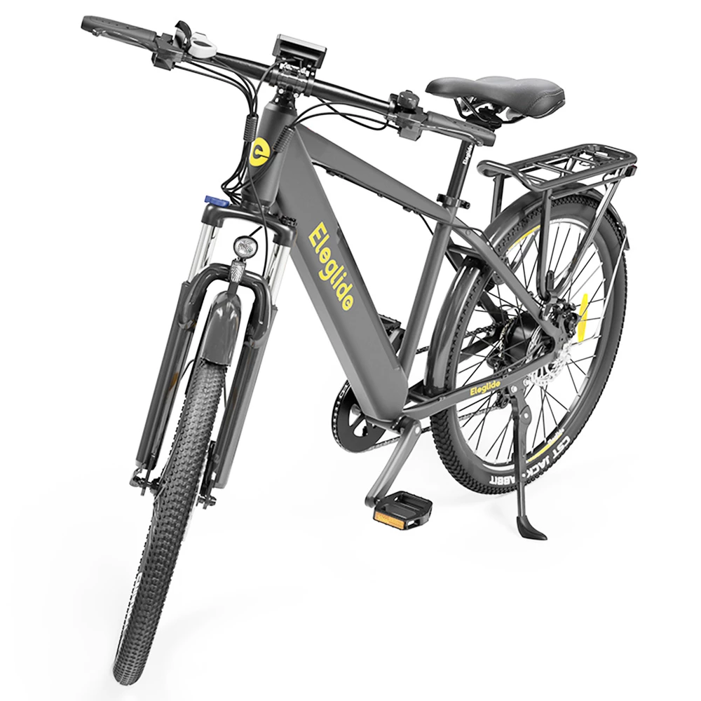 ELEGLIDE T1 Electric Trekking Bike Trekking E-Bike 27.5 Inch CST Tires 36V 12.5AH Battery 250W Motor Shimano 7 Gears Max Speed 25Km/h Max Range 100KM Max Load 120KG IPX4 Waterproof Dual Disk Brake - Black 3 ELEGLIDE T1 Electric Trekking Bike Trekking E-Bike 27.5 Inch CST Tires 36V 12.5AH Battery 250W Motor Shimano 7 Gears Max Speed 25Km/h Max Range 100KM Max Load 120KG IPX4 Waterproof Dual Disk Brake - Black - Image 3