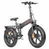 ENGWE EP-2 Pro 2022 Version Folding Electric Bike 20*4.0 Inch Fat Tire 750W Motor 35Km/h Max Speed 48V 13Ah Battery 150KG Max Load SHIMANO 7-Speed Gears Dual Disc Brake 100KM Range Mountain Beach Snow Folding Bicycle - Black