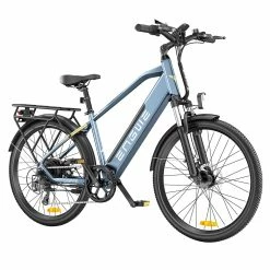 ENGWE P26 Mountain E-Bike 26 Inch Tire 36V 250W Motor 25Km/h Max Speed 17Ah Battery 100KM Range Shimano 7-Speed Gear Front Suspension Electric Bike - Blue