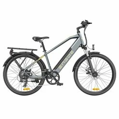 ENGWE P26 Mountain E-Bike 26 Inch Tire 36V 250W Motor 25Km/h Max Speed 17Ah Battery 100KM Range Shimano 7-Speed Gear Front Suspension Electric Bike - Grey