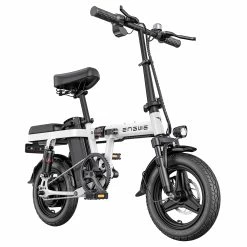 ENGWE T14 Folding Electric Bicycle 14 Inch Tire 250W Brushless Motor 48V 10Ah Battery 25km/h Max Speed - White