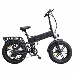 ENGWE X Folding Electric Bike 20*4.0 Inch Chaoyang Off-Road Fat Tires 250W Motor E-Bike 48V 13Ah Battery 25Km/h Max Speed 100KM Range Dual Disc Brake 150KG Max Load - Black