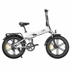 ENGWE X Folding Electric Bike 20*4.0 Inch Chaoyang Off-Road Fat Tires 250W Motor E-Bike 48V 13Ah Battery 25Km/h Max Speed 100KM Range Dual Disc Brake 150KG Max Load - White