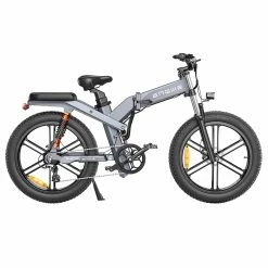 ENGWE X26 Electric Bike 26*4.0 Inch Fat Tires 50Km/h Max Speed 48V 1000W Motor 19.2Ah & 10Ah Dual Batteries For 100KM Range 150KG Max Load Triple Suspension System Shimano 8-Speed Gear Dual Hydraulic Disc Brake For All-Terrain Roads Mountain E-Bike