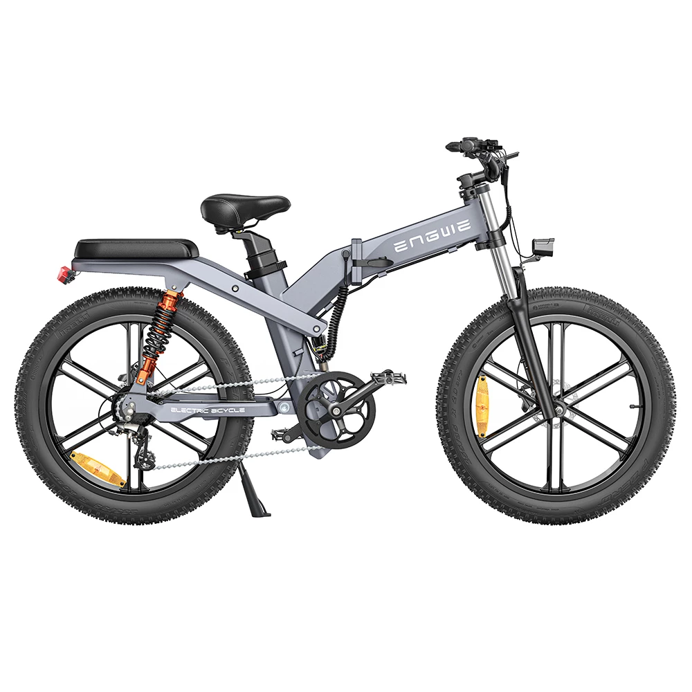 ENGWE X26 Electric Bike 26*4.0 Inch Fat Tires 50Km/h Max Speed 48V 1000W Motor 19.2Ah & 10Ah Dual Batteries For 100KM Range 150KG Max Load Triple Suspension System Shimano 8-Speed Gear Dual Hydraulic Disc Brake For All-Terrain Roads Mountain E-Bike 1 ENGWE X26 Electric Bike 26*4.0 Inch Fat Tires 50Km/h Max Speed 48V 1000W Motor 19.2Ah & 10Ah Dual Batteries For 100KM Range 150KG Max Load Triple Suspension System Shimano 8-Speed Gear Dual Hydraulic Disc Brake For All-Terrain Roads Mountain E-Bike