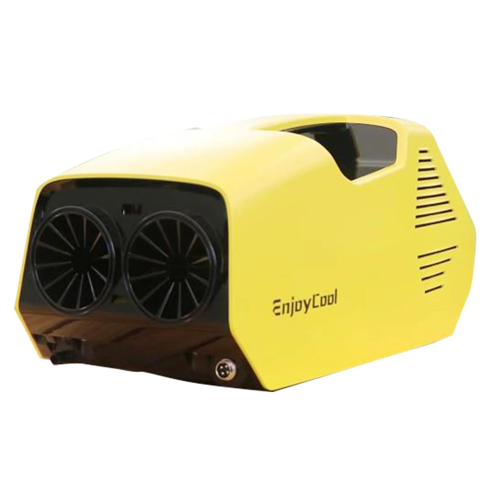 EnjoyCool Link Portable Outdoor Air Conditioner, 700W 2380 BTU Cooling Fan, Low Noise, LED Control Panel - Yellow 1 EnjoyCool Link Portable Outdoor Air Conditioner, 700W 2380 BTU Cooling Fan, Low Noise, LED Control Panel - Yellow