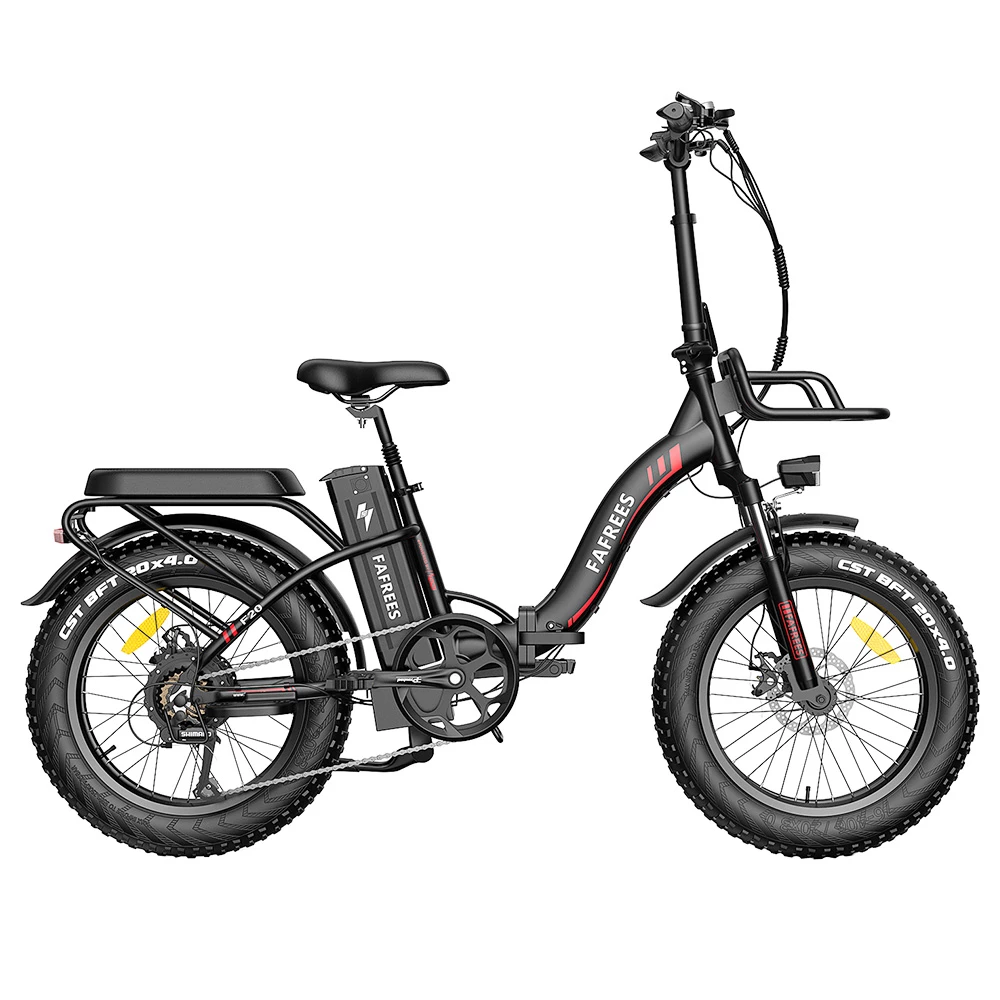 FAFREES F20 Max Electric Bike 20*4.0 Inch Fat Tire 500W Brushless Motor 25Km/h Max Speed Folding Frame E-bike With Removable 48V 18Ah Lithium Battery 140KM Max Range 150KG Load Dual Disc Brakes Shimano 7 Speed Gear - Black 1 FAFREES F20 Max Electric Bike 20*4.0 Inch Fat Tire 500W Brushless Motor 25Km/h Max Speed Folding Frame E-bike With Removable 48V 18Ah Lithium Battery 140KM Max Range 150KG Load Dual Disc Brakes Shimano 7 Speed Gear - Black