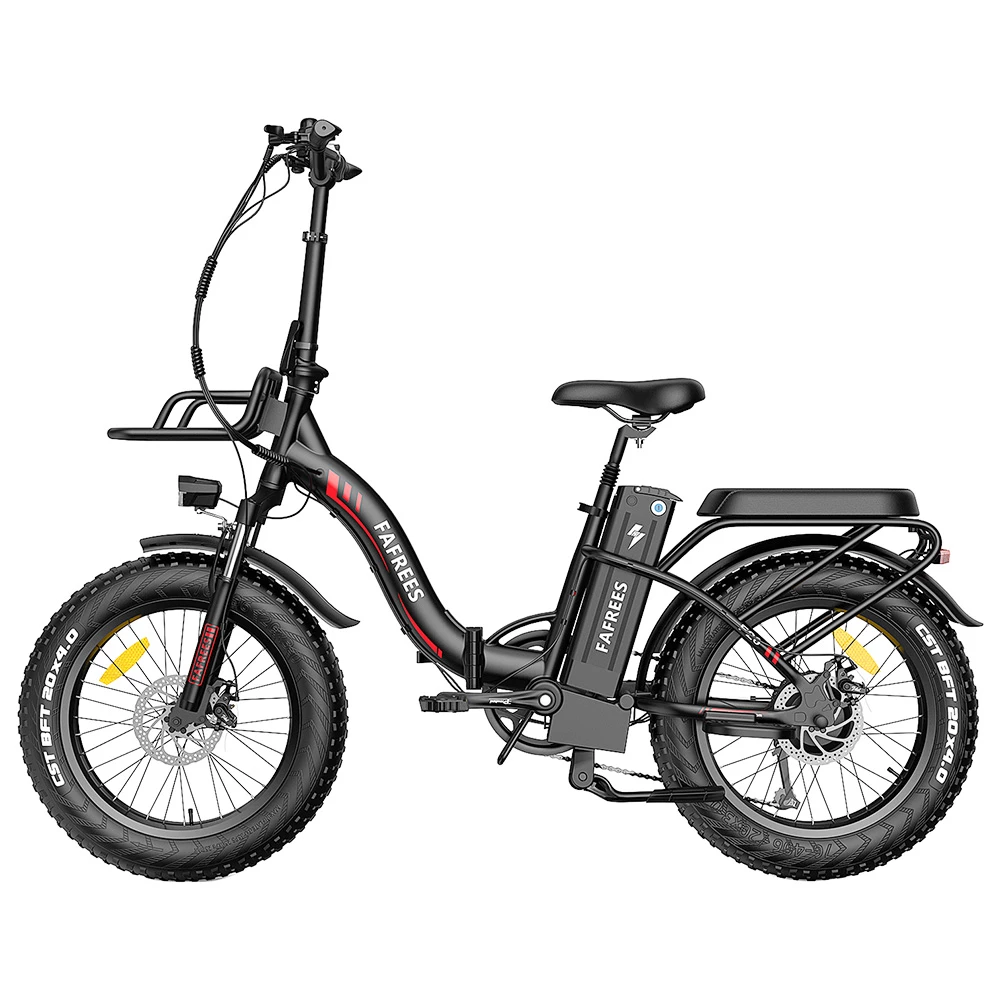 FAFREES F20 Max Electric Bike 20*4.0 Inch Fat Tire 500W Brushless Motor 25Km/h Max Speed Folding Frame E-bike With Removable 48V 18Ah Lithium Battery 140KM Max Range 150KG Load Dual Disc Brakes Shimano 7 Speed Gear - Black 2 FAFREES F20 Max Electric Bike 20*4.0 Inch Fat Tire 500W Brushless Motor 25Km/h Max Speed Folding Frame E-bike With Removable 48V 18Ah Lithium Battery 140KM Max Range 150KG Load Dual Disc Brakes Shimano 7 Speed Gear - Black - Image 2