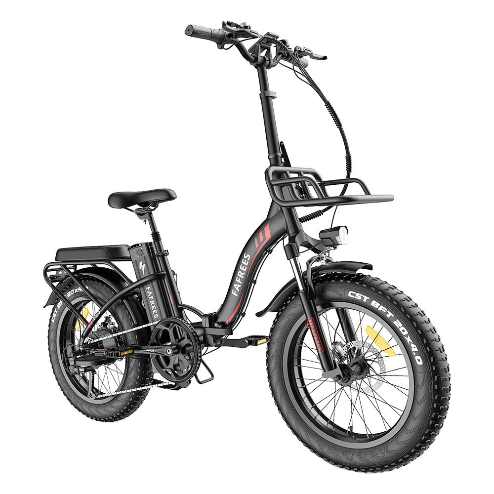 FAFREES F20 Max Electric Bike 20*4.0 Inch Fat Tire 500W Brushless Motor 25Km/h Max Speed Folding Frame E-bike With Removable 48V 18Ah Lithium Battery 140KM Max Range 150KG Load Dual Disc Brakes Shimano 7 Speed Gear - Black 3 FAFREES F20 Max Electric Bike 20*4.0 Inch Fat Tire 500W Brushless Motor 25Km/h Max Speed Folding Frame E-bike With Removable 48V 18Ah Lithium Battery 140KM Max Range 150KG Load Dual Disc Brakes Shimano 7 Speed Gear - Black - Image 3