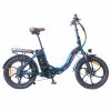FAFREES F20 Pro Electric Bike 20*3.0 Inch Fat Tire 250W Brushless Motor 25Km/h Max Speed 7-Speed Gears With Removable 36V 18AH Lithium Battery 150KM Max Range Double Disc Brake Folding Frame E-bike - Deep Blue