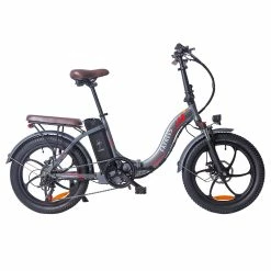 FAFREES F20 Pro Electric Bike 20*3.0 Inch Fat Tire 250W Brushless Motor 25Km/h Max Speed 7-Speed Gears With Removable 36V 18AH Lithium Battery 150KM Max Range Double Disc Brake Folding Frame E-bike - Gray