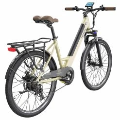 FAFREES F26 Pro City E-Bike 26 Inch Step-through Electric Bicycle 25Km/h 250W Motor 36V 10Ah Embedded Removable Battery Shimano 7 Speed Dual Disc Brakes APP Connect - Golden 11 FAFREES F26 Pro City E-Bike 26 Inch Step-through Electric Bicycle 25Km/h 250W Motor 36V 10Ah Embedded Removable Battery Shimano 7 Speed Dual Disc Brakes APP Connect - Golden -Zhengbu Shop FAFREES F26 Pro 26 Step through City E Bike Gold 501480 5