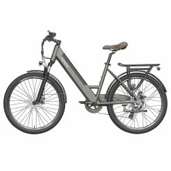 Alternative view of FAFREES F26 Pro City E-Bike 26 Inch Step-through Electric Bicycle 25Km/h 250W Motor 36V 10Ah Embedded Removable Battery Shimano 7 Speed Dual Disc Brakes APP Connect - Grey