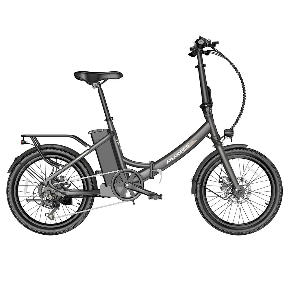 FAFREES F20 Light Folding City E-bike 20*1.95 Inch Tire 36V 250W Motor 25Km/h Max Speed 14.5Ah Battery Shimano 7-Speed Gear IPX4 Waterproof - Black 2 FAFREES F20 Light Folding City E-bike 20*1.95 Inch Tire 36V 250W Motor 25Km/h Max Speed 14.5Ah Battery Shimano 7-Speed Gear IPX4 Waterproof - Black - Image 2