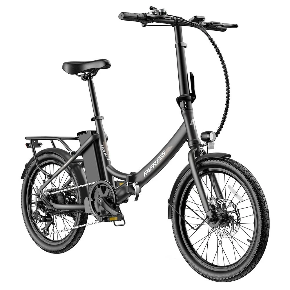 FAFREES F20 Light Folding City E-bike 20*1.95 Inch Tire 36V 250W Motor 25Km/h Max Speed 14.5Ah Battery Shimano 7-Speed Gear IPX4 Waterproof - Black 4 FAFREES F20 Light Folding City E-bike 20*1.95 Inch Tire 36V 250W Motor 25Km/h Max Speed 14.5Ah Battery Shimano 7-Speed Gear IPX4 Waterproof - Black - Image 4