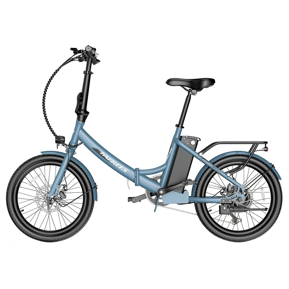 FAFREES F20 Light Folding City E-bike 20*1.95 Inch Tire 36V 250W Motor 25Km/h Max Speed 14.5Ah Battery Shimano 7-Speed Gear IPX4 Waterproof - Blue 3 FAFREES F20 Light Folding City E-bike 20*1.95 Inch Tire 36V 250W Motor 25Km/h Max Speed 14.5Ah Battery Shimano 7-Speed Gear IPX4 Waterproof - Blue - Image 3