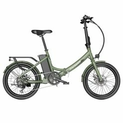 Alternative view of FAFREES F20 Light Folding City E-bike 20*1.95 Inch Tire 36V 250W Motor 25Km/h Max Speed 14.5Ah Battery Shimano 7-Speed Gear IPX4 Waterproof - Green