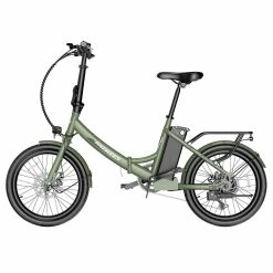FAFREES F20 Light Folding City E-bike 20*1.95 Inch Tire 36V 250W Motor 25Km/h Max Speed 14.5Ah Battery Shimano 7-Speed Gear IPX4 Waterproof - Green