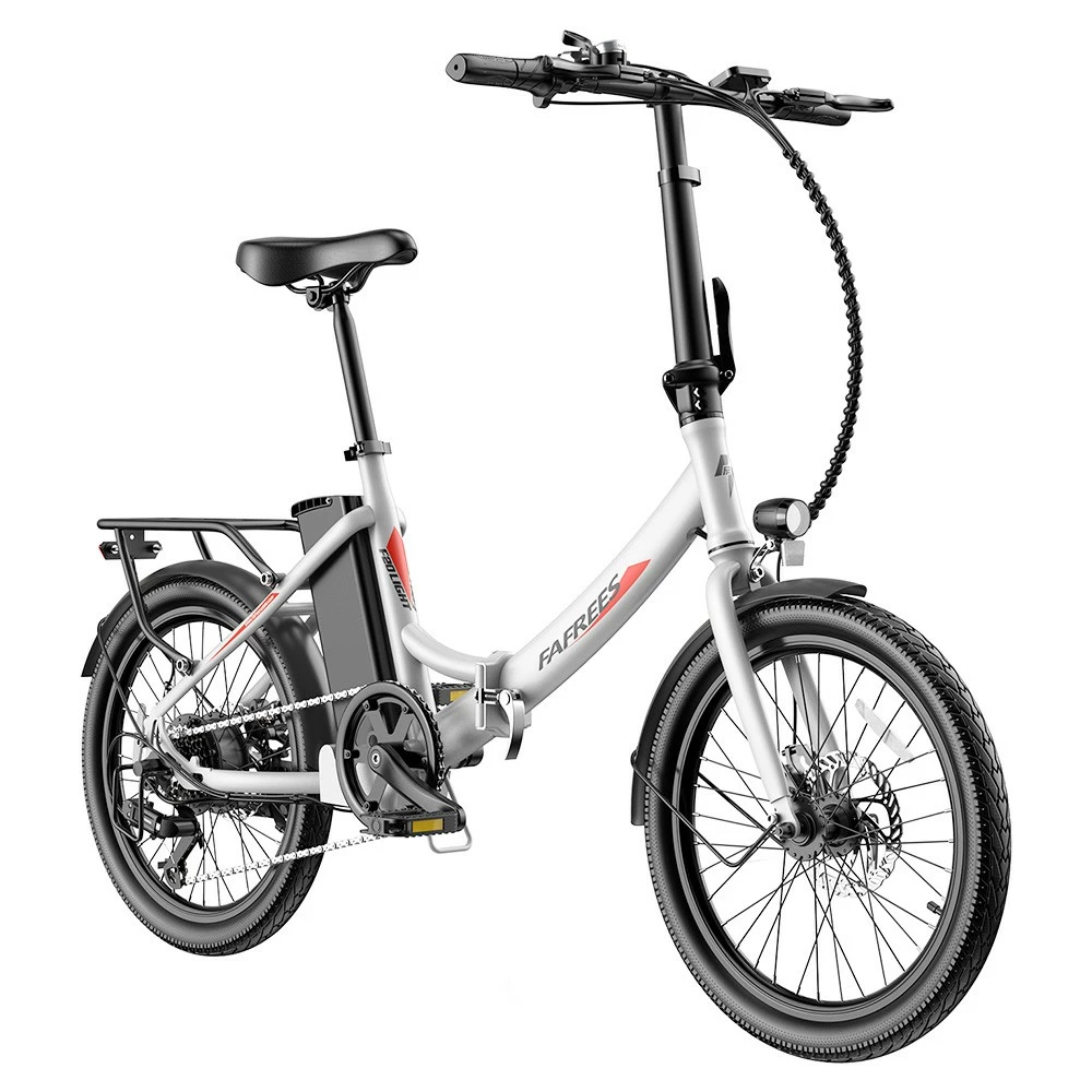 FAFREES F20 Light Folding City E-bike 20*1.95 Inch Tire 36V 250W Motor 25Km/h Max Speed 14.5Ah Battery Shimano 7-Speed Gear IPX4 Waterproof - White 1 FAFREES F20 Light Folding City E-bike 20*1.95 Inch Tire 36V 250W Motor 25Km/h Max Speed 14.5Ah Battery Shimano 7-Speed Gear IPX4 Waterproof - White