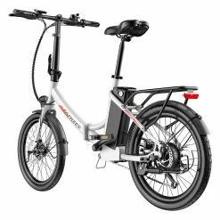 FAFREES F20 Light Folding City E-bike 20*1.95 Inch Tire 36V 250W Motor 25Km/h Max Speed 14.5Ah Battery Shimano 7-Speed Gear IPX4 Waterproof - White 11 FAFREES F20 Light Folding City E-bike 20*1.95 Inch Tire 36V 250W Motor 25Km/h Max Speed 14.5Ah Battery Shimano 7-Speed Gear IPX4 Waterproof - White -Zhengbu Shop FAFREES FF20 Light Folding City E bike White 519505 5