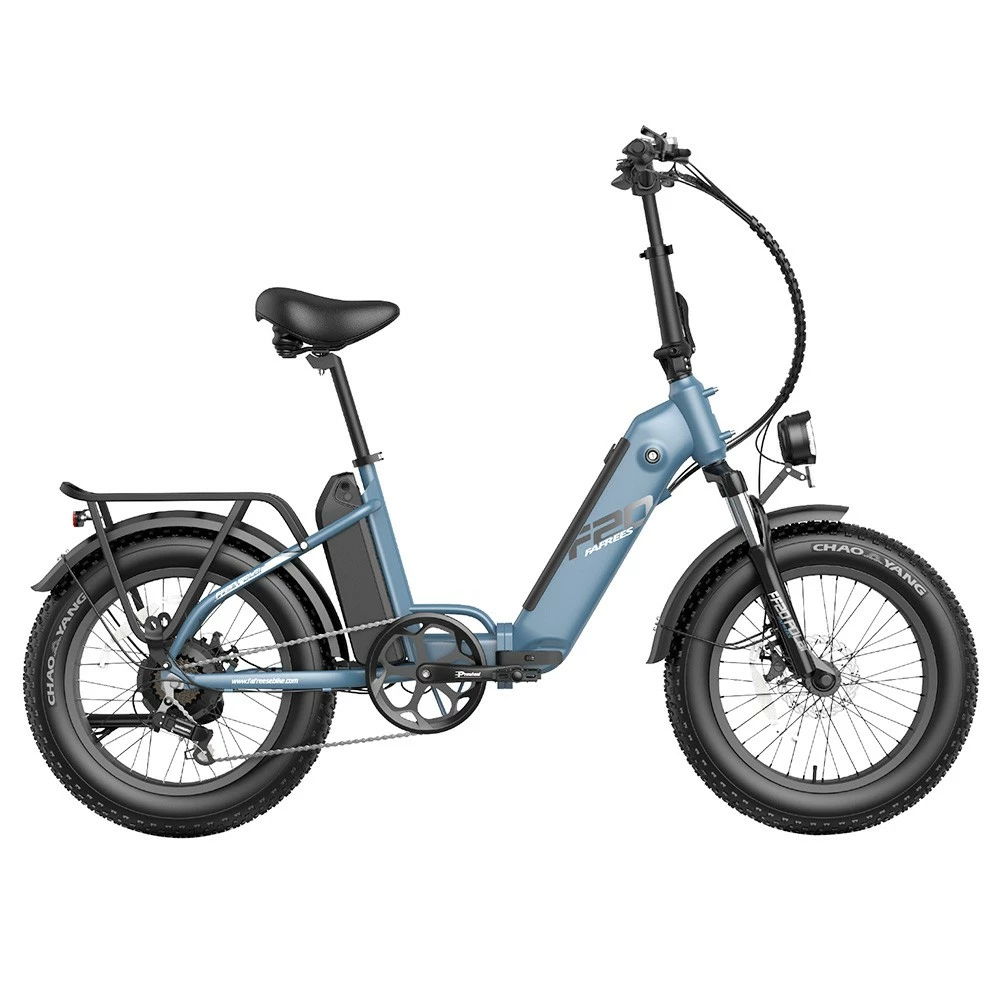 FAFREES FF20 Polar Electric Bike 48V 500W Motor 40Km/h Max Speed Dual 10.4Ah Batteries For 150KM Range 20*4.0 Inch CHAOYANG Fat Tire Double Disc Brakes Shimano 7-Speed Gear LCD Color Display - Blue 3 FAFREES FF20 Polar Electric Bike 48V 500W Motor 40Km/h Max Speed Dual 10.4Ah Batteries For 150KM Range 20*4.0 Inch CHAOYANG Fat Tire Double Disc Brakes Shimano 7-Speed Gear LCD Color Display - Blue - Image 3