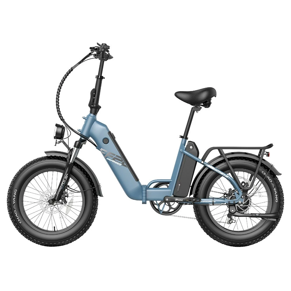 FAFREES FF20 Polar Electric Bike 48V 500W Motor 40Km/h Max Speed Dual 10.4Ah Batteries For 150KM Range 20*4.0 Inch CHAOYANG Fat Tire Double Disc Brakes Shimano 7-Speed Gear LCD Color Display - Blue 2 FAFREES FF20 Polar Electric Bike 48V 500W Motor 40Km/h Max Speed Dual 10.4Ah Batteries For 150KM Range 20*4.0 Inch CHAOYANG Fat Tire Double Disc Brakes Shimano 7-Speed Gear LCD Color Display - Blue - Image 2