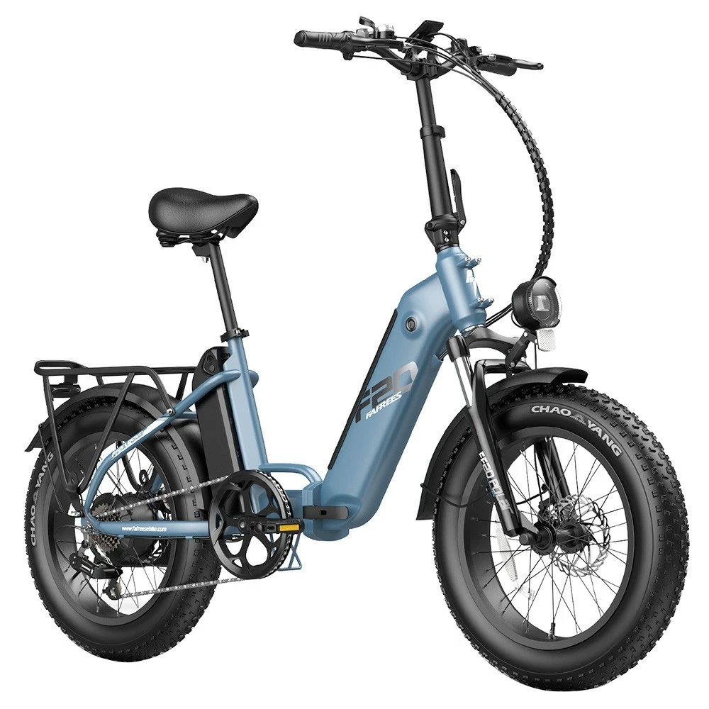 FAFREES FF20 Polar Electric Bike 48V 500W Motor 40Km/h Max Speed Dual 10.4Ah Batteries For 150KM Range 20*4.0 Inch CHAOYANG Fat Tire Double Disc Brakes Shimano 7-Speed Gear LCD Color Display - Blue 4 FAFREES FF20 Polar Electric Bike 48V 500W Motor 40Km/h Max Speed Dual 10.4Ah Batteries For 150KM Range 20*4.0 Inch CHAOYANG Fat Tire Double Disc Brakes Shimano 7-Speed Gear LCD Color Display - Blue - Image 4