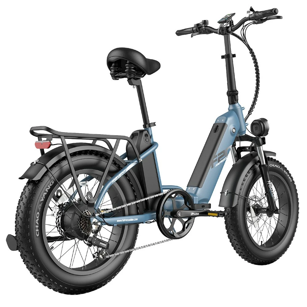 FAFREES FF20 Polar Electric Bike 48V 500W Motor 40Km/h Max Speed Dual 10.4Ah Batteries For 150KM Range 20*4.0 Inch CHAOYANG Fat Tire Double Disc Brakes Shimano 7-Speed Gear LCD Color Display - Blue 5 FAFREES FF20 Polar Electric Bike 48V 500W Motor 40Km/h Max Speed Dual 10.4Ah Batteries For 150KM Range 20*4.0 Inch CHAOYANG Fat Tire Double Disc Brakes Shimano 7-Speed Gear LCD Color Display - Blue - Image 5