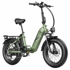 FAFREES FF20 Polar Electric Bike 48V 500W Motor 40Km/h Max Speed Dual 10.4Ah Batteries For 150KM Range 20*4.0 Inch CHAOYANG Fat Tire Double Disc Brakes Shimano 7-Speed Gear LCD Color Display - Green -Zhengbu Shop FAFREES FF20 Polar Electric Bike Green 519499 2