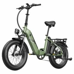 FAFREES FF20 Polar Electric Bike 48V 500W Motor 40Km/h Max Speed Dual 10.4Ah Batteries For 150KM Range 20*4.0 Inch CHAOYANG Fat Tire Double Disc Brakes Shimano 7-Speed Gear LCD Color Display - Green -Zhengbu Shop FAFREES FF20 Polar Electric Bike Green 519499 3
