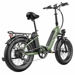 FAFREES FF20 Polar Electric Bike 48V 500W Motor 40Km/h Max Speed Dual 10.4Ah Batteries For 150KM Range 20*4.0 Inch CHAOYANG Fat Tire Double Disc Brakes Shimano 7-Speed Gear LCD Color Display - Green -Zhengbu Shop FAFREES FF20 Polar Electric Bike Green 519499 4