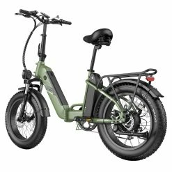 FAFREES FF20 Polar Electric Bike 48V 500W Motor 40Km/h Max Speed Dual 10.4Ah Batteries For 150KM Range 20*4.0 Inch CHAOYANG Fat Tire Double Disc Brakes Shimano 7-Speed Gear LCD Color Display - Green -Zhengbu Shop FAFREES FF20 Polar Electric Bike Green 519499 5