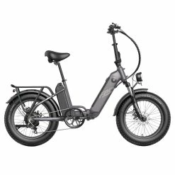 Alternative view of FAFREES FF20 Polar Electric Bike 48V 500W Motor 40Km/h Max Speed Dual 10.4Ah Batteries For 150KM Range 20*4.0 Inch CHAOYANG Fat Tire Double Disc Brakes Shimano 7-Speed Gear LCD Color Display - Grey