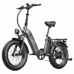 FAFREES FF20 Polar Electric Bike 48V 500W Motor 40Km/h Max Speed Dual 10.4Ah Batteries For 150KM Range 20*4.0 Inch CHAOYANG Fat Tire Double Disc Brakes Shimano 7-Speed Gear LCD Color Display - Grey