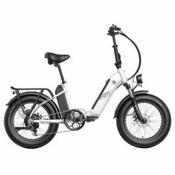 FAFREES FF20 Polar Electric Bike 48V 500W Motor 40Km/h Max Speed Dual 10.4Ah Batteries For 150KM Range 20*4.0 Inch CHAOYANG Fat Tire Double Disc Brakes Shimano 7-Speed Gear LCD Color Display - White