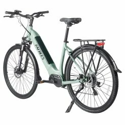 FAFREES FM9 City Electric Bike KENDA 700C*45C Tire 250W Bafang Mid-Drive Motor 25Km/h Max Speed 36V 15Ah Battery 100KM Range SHIMANO 7-Speed TEKTRO Mechanical Disc Brakes - Green -Zhengbu Shop FAFREES FM9 City Electric Bicycle Green 519496 5