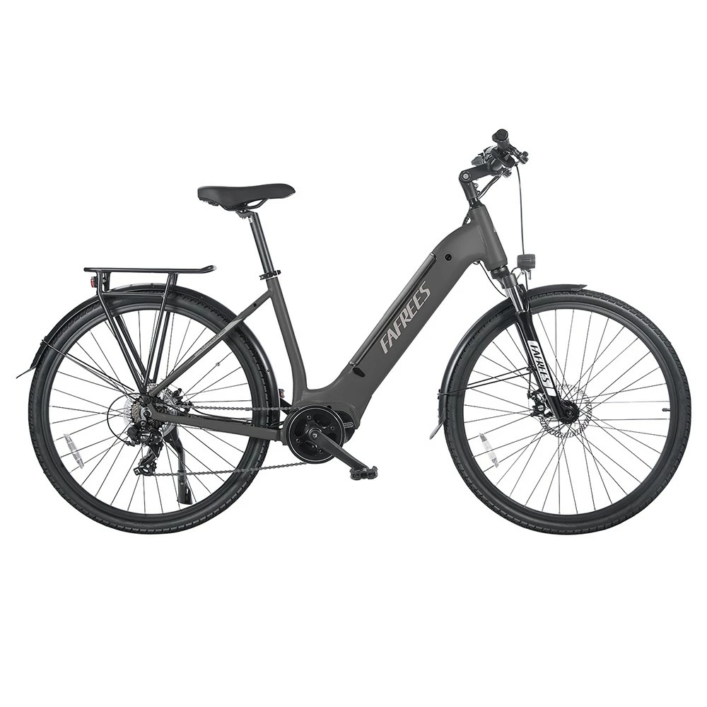 FAFREES FM9 City Electric Bike KENDA 700C*45C Tire 250W Bafang Mid-Drive Motor 25Km/h Max Speed 36V 15Ah Battery 100KM Range SHIMANO 7-Speed TEKTRO Mechanical Disc Brakes - Grey 2 FAFREES FM9 City Electric Bike KENDA 700C*45C Tire 250W Bafang Mid-Drive Motor 25Km/h Max Speed 36V 15Ah Battery 100KM Range SHIMANO 7-Speed TEKTRO Mechanical Disc Brakes - Grey - Image 2