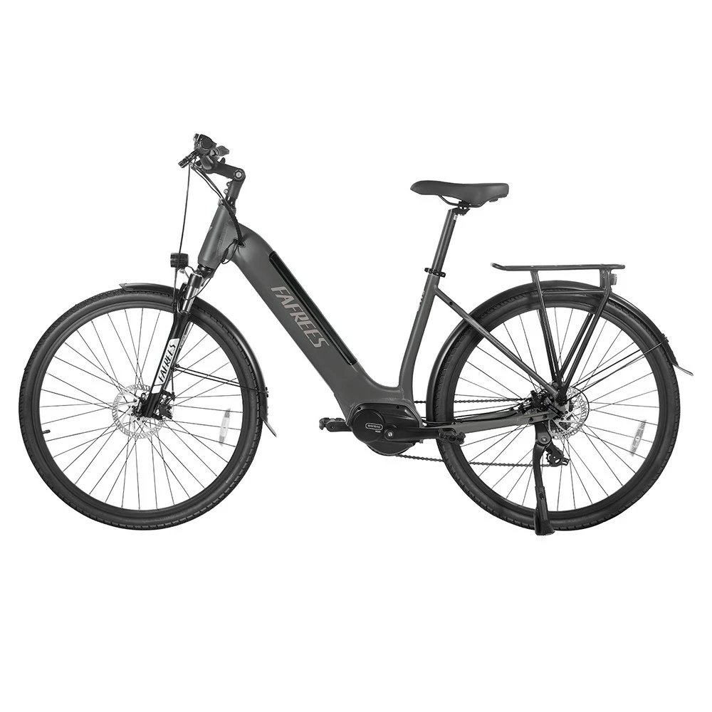FAFREES FM9 City Electric Bike KENDA 700C*45C Tire 250W Bafang Mid-Drive Motor 25Km/h Max Speed 36V 15Ah Battery 100KM Range SHIMANO 7-Speed TEKTRO Mechanical Disc Brakes - Grey 3 FAFREES FM9 City Electric Bike KENDA 700C*45C Tire 250W Bafang Mid-Drive Motor 25Km/h Max Speed 36V 15Ah Battery 100KM Range SHIMANO 7-Speed TEKTRO Mechanical Disc Brakes - Grey - Image 3