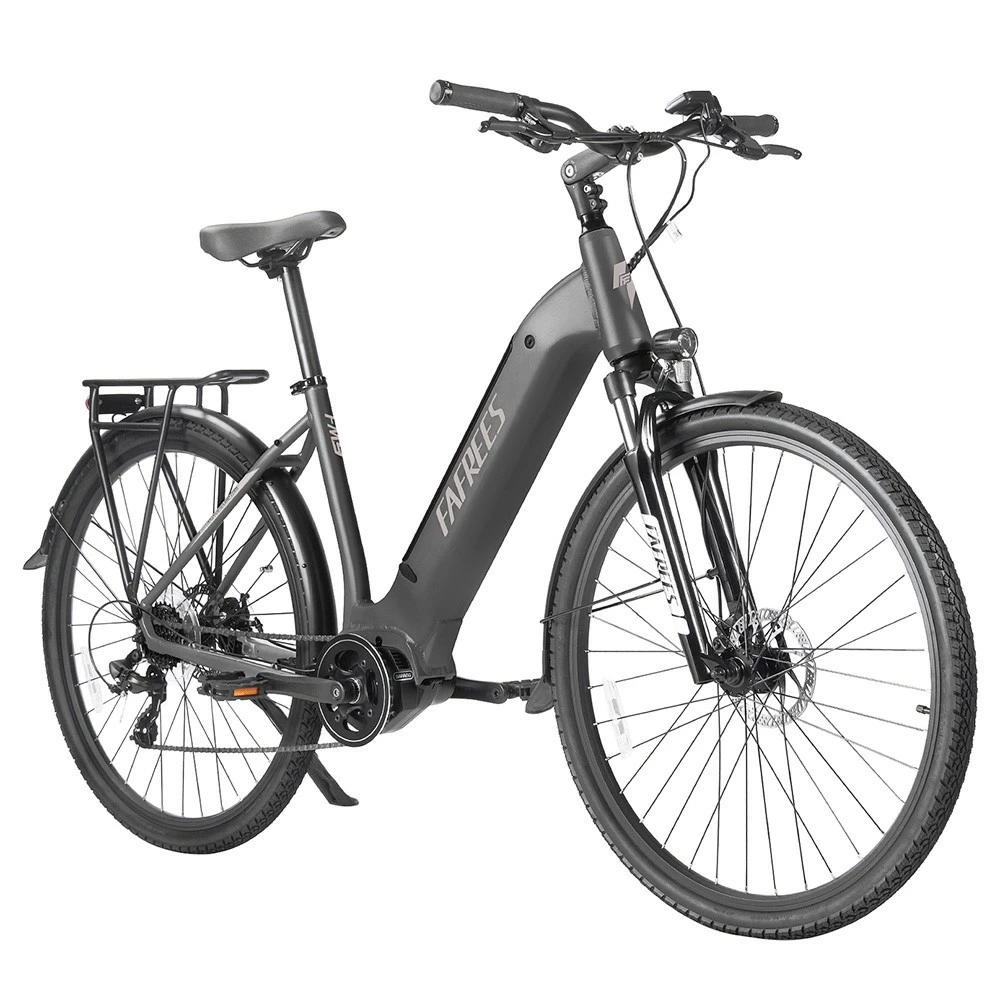 FAFREES FM9 City Electric Bike KENDA 700C*45C Tire 250W Bafang Mid-Drive Motor 25Km/h Max Speed 36V 15Ah Battery 100KM Range SHIMANO 7-Speed TEKTRO Mechanical Disc Brakes - Grey 1 FAFREES FM9 City Electric Bike KENDA 700C*45C Tire 250W Bafang Mid-Drive Motor 25Km/h Max Speed 36V 15Ah Battery 100KM Range SHIMANO 7-Speed TEKTRO Mechanical Disc Brakes - Grey